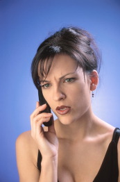 woman on cell phone
